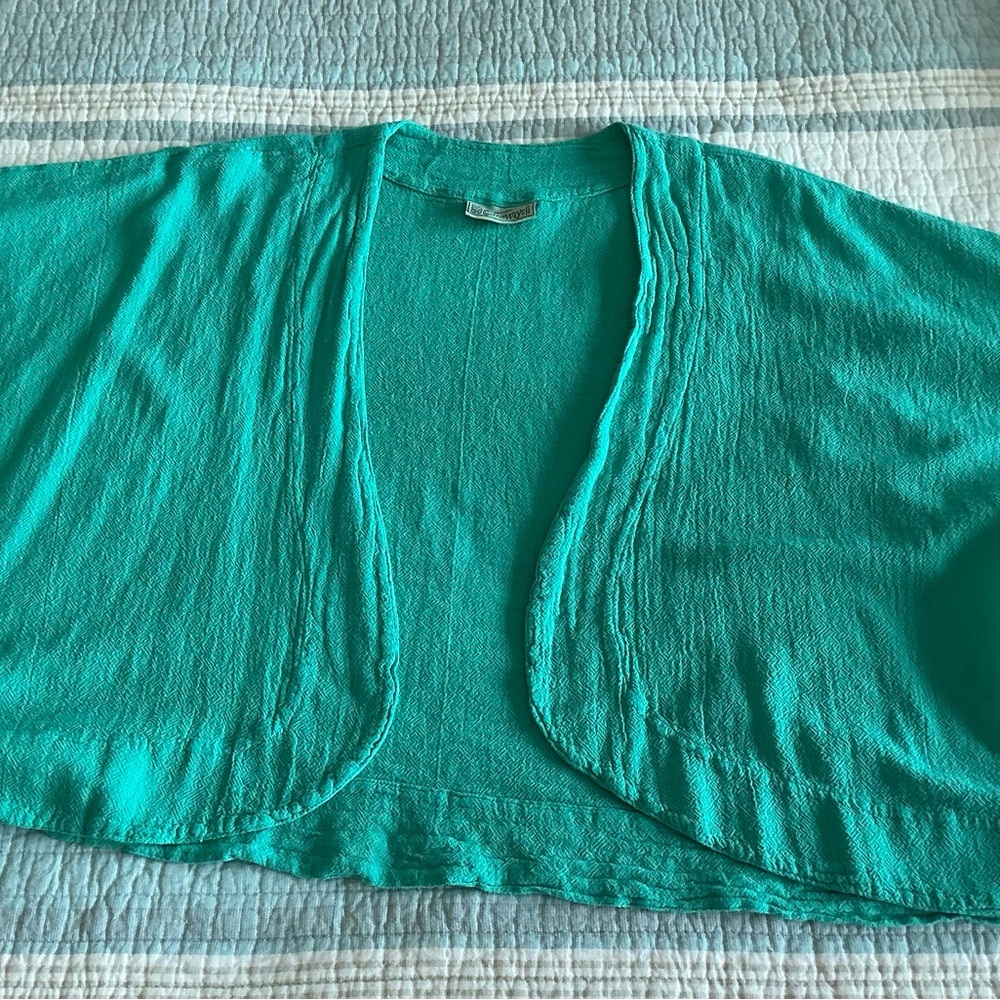 Teal Open-Front Women's Bolero